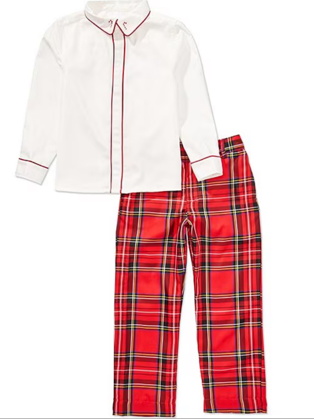 Edgehill Collection x The Broke Brooke Little Boys Charlie Plaid Pants Set 3T